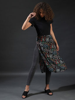 PINACOLADA - Black Women Stylish Floral Design Casual Dresses