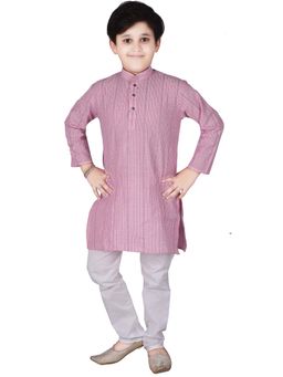 Pro Ethic Style Developer - Boys Pink Cotton Kurta Pyjama