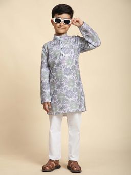 Pro Ethic Style Developer - Boys Green Cotton Kurta Pyjama