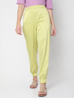 VERO MODA - Women Green Solid Casual Joggers
