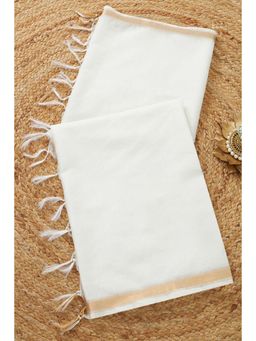 Soch - Women Off White Chanderi Woven Dupatta