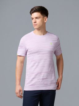 Technosport - Men Purple Casual Purple Round Neck T-Shirt