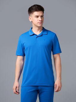 Technosport - Men Blue Casual Blue Collar Neck 1 Polo T-Shirt