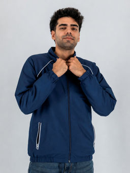 THE HOLISTIK - Navy Blue Disguise Windbreaker 2.0 Jacket Backpack