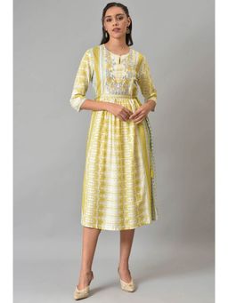 W - Yellow Floral Dress