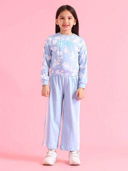 U.S. POLO ASSN. - Girls Casual Blue Co-Ord Set