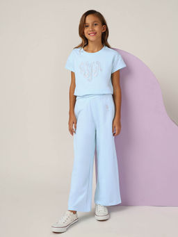 U.S. POLO ASSN. - Girls Blue Brand Graphic Co-Ord Set