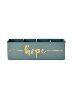 Living With Elan - Hope All In One Multi Functional Office Supplies Desk Organizer Moss Green
