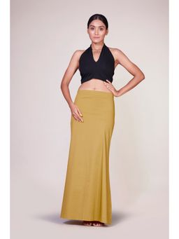 I AM BY DOLLYJAIN - Gold Cotton Lycra D Coat Simple