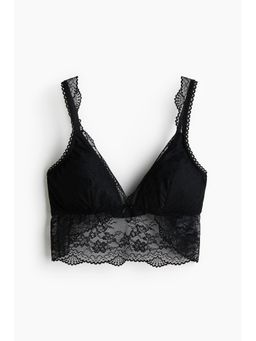H&M - Women Black Padded Lace Bralette