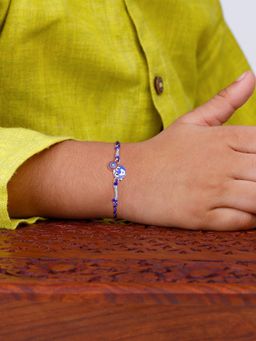 GIVA - 925 Silver Captain America Rakhi with Roli Chawal for Kids