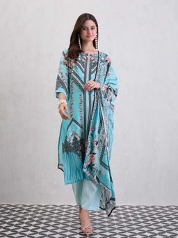CHETI - Women Straight Kurta and Pant with Dupatta