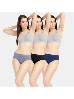 Sonari - 3110 Womens Modal Spandex Ultra Soft Panties - Multi-Color (Pack of 3)