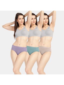 Sonari - 3110 Womens Modal Spandex Ultra Soft Panties - Multi-Color (Pack of 3)