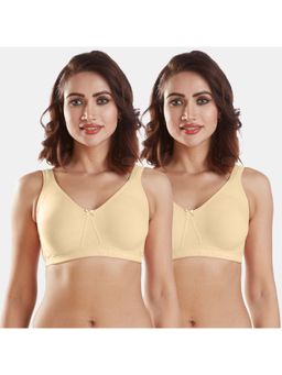 Sonari - Apple Womens Non Padded Regular Bra - Nude (Pack of 2)