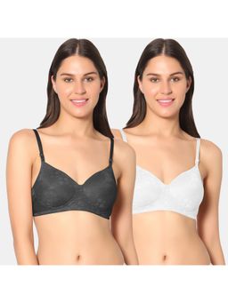 Sonari - Womens Padded T-Shirt Bra - Multi-Color (Pack of 2)