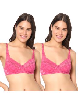Sonari - Dbella Womens Regular Net Bra - Pink (Pack of 2)
