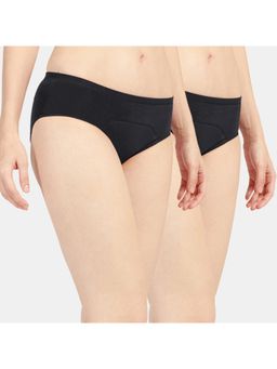 Sonari - Sara Period Panties Menstrual Heavy Flow Underwear Leakproof Hipster-Black (Pack of 2)