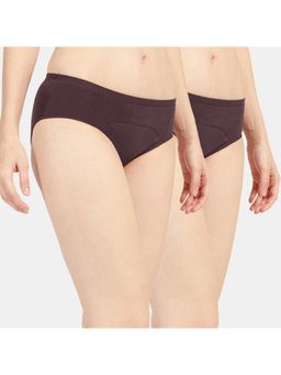 Sonari - Sara Period Panties Menstrual Heavy Flow Underwear Leakproof Hipster - Brown (Pack of 2)