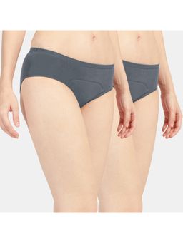 Sonari - Sara Period Panties Menstrual Heavy Flow Underwear Leakproof Hipster - Grey (Pack of 2)