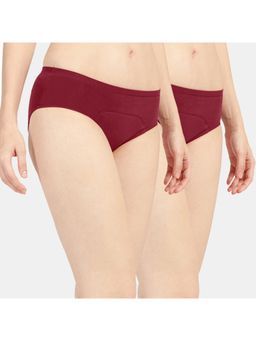 Sonari - Sara Period Panties Menstrual Heavy Flow Underwear Leakproof Hipster - Maroon (Pack of 2)