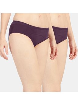 Sonari - Sara Period Panties Menstrual Heavy Flow Underwear Leakproof Hipster - Wine (Pack of 2)