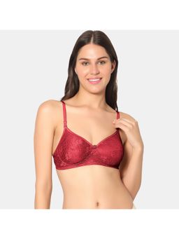 Sonari - Scotch Womens Padded Net Bra - Maroon