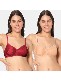 Sonari - Scotch Womens Padded Net Bra - Multi-Color (Pack of 2)