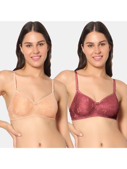 Sonari - Scotch Womens Padded Net Bra - Multi-Color (Pack of 2)