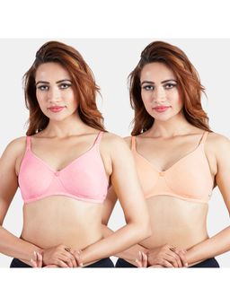 Sonari - Silver Womens Non-Padded T-Shirt Bra - Multi-Color (Pack of 2)
