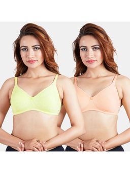 Sonari - Silver Womens Non-Padded T-Shirt Bra - Multi-Color (Pack of 2)