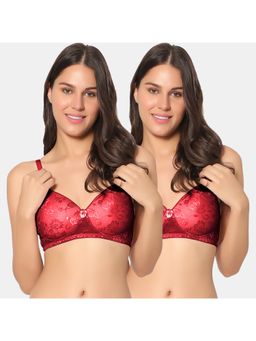Sonari - Soda Womens Padded T-Shirt Bra - Red (Pack of 2)