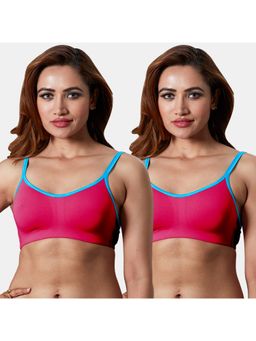 Sonari - Star Womens Cami Bra - Pink (Pack of 2)