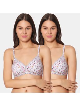 Sonari - Trina Nx Womens Padded T-Shirt Bra - Grey (Pack of 2)