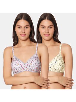 Sonari - Trina Nx Womens Padded T-Shirt Bra - Multi-Color (Pack of 2)