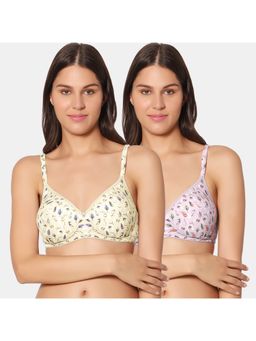 Sonari - Trina Nx Womens Padded T-Shirt Bra - Multi-Color (Pack of 2)
