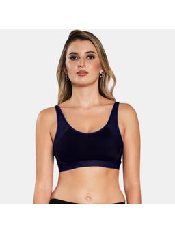 Sonari - Veda Padded Womens Sports Bra With Hatch Back - Blue
