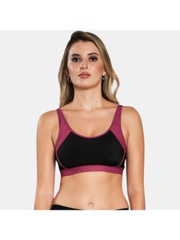 Sonari - Veda Padded Womens Sports Bra With Hatch Back - Purple