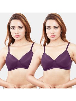 Sonari - Yana Womens Padded T-Shirt Bra - Purple (Pack of 2)