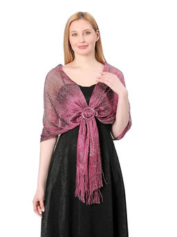 CrossKulture - Pink Stoles for Evening Dress with Buckle