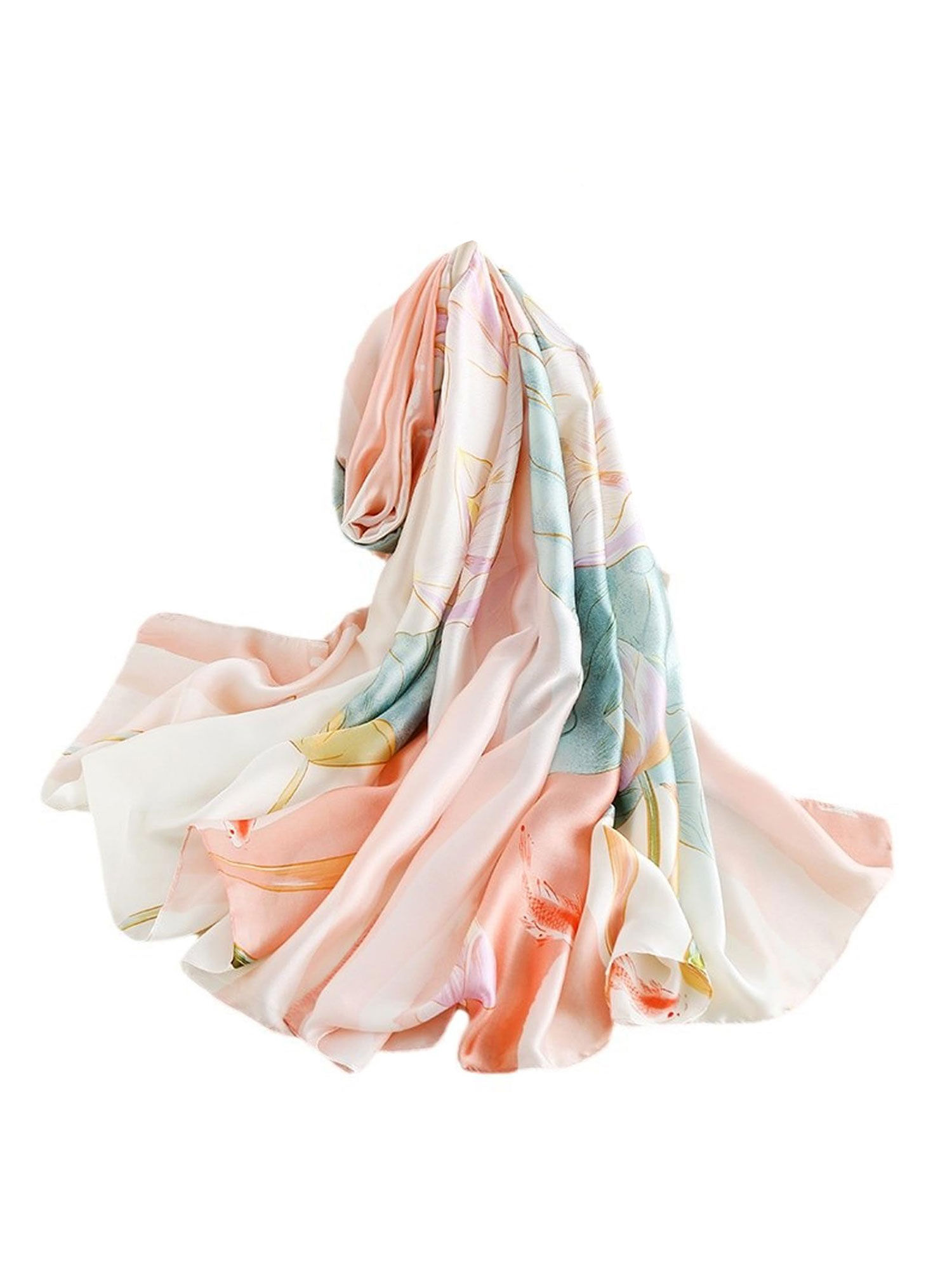 crosskulture Women Multi-Color Printed Satin Scarf-picture-21
