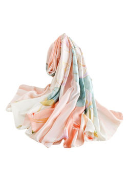 CrossKulture - Women Multi-Color Printed Satin Scarf