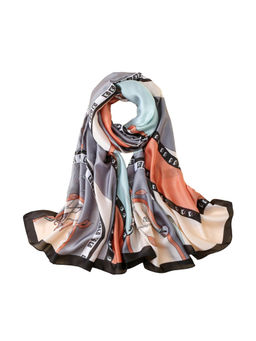 CrossKulture - Women Multi-Color Printed Satin Scarf