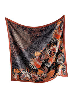 CrossKulture - Women Multi-Color Printed Satin Scarf