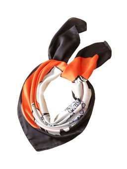 CrossKulture - Women Multi-Color Printed Satin Scarf