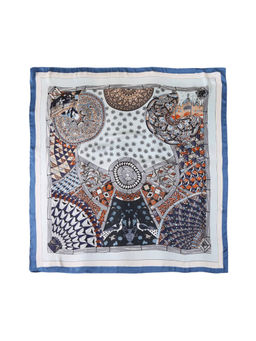 CrossKulture - Women Multi-Color Printed Satin Scarf