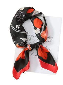 CrossKulture - Women Multi-Color Printed Satin Scarf