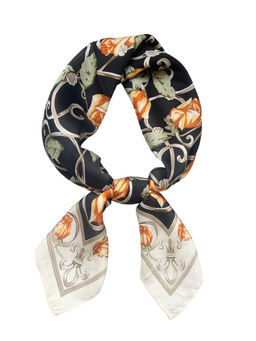 CrossKulture - Women Multi-Color Printed Satin Scarf