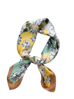 CrossKulture - Women Multi-Color Printed Satin Scarf