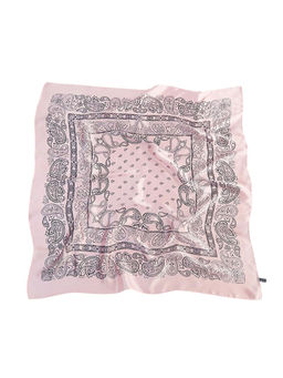 CrossKulture - Women Pink Printed Satin Scarf